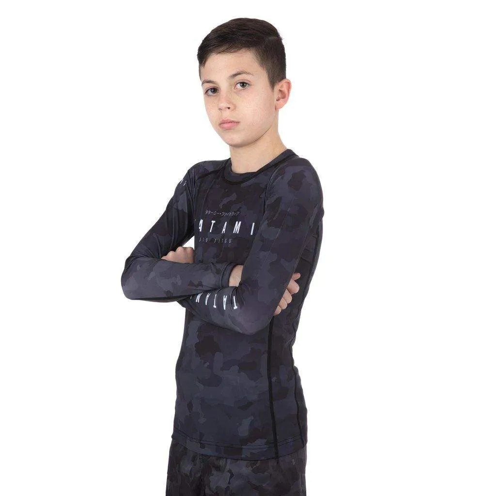 Kids Stealth Long Sleeve Rash Guard