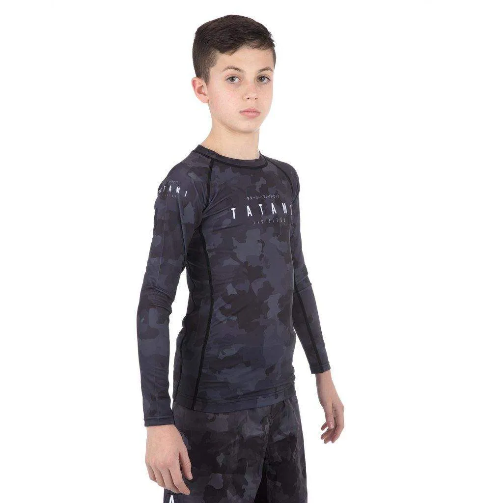 Kids Stealth Long Sleeve Rash Guard