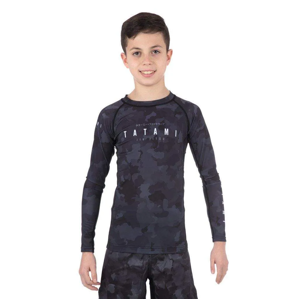 Kids Stealth Long Sleeve Rash Guard