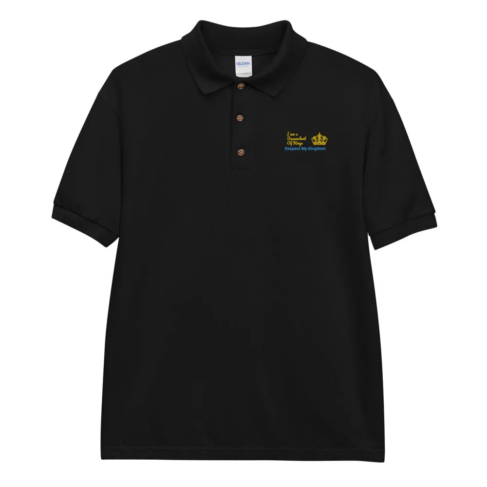 King Embroidered Polo Shirt