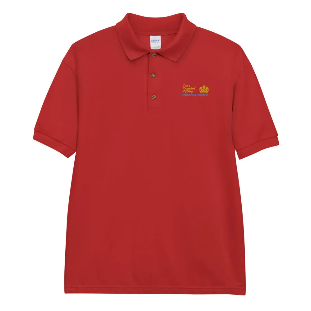 King Embroidered Polo Shirt