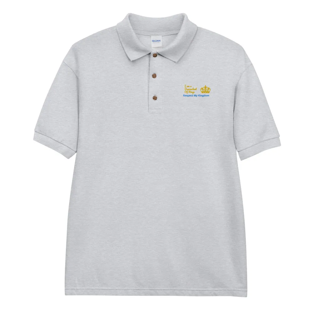 King Embroidered Polo Shirt