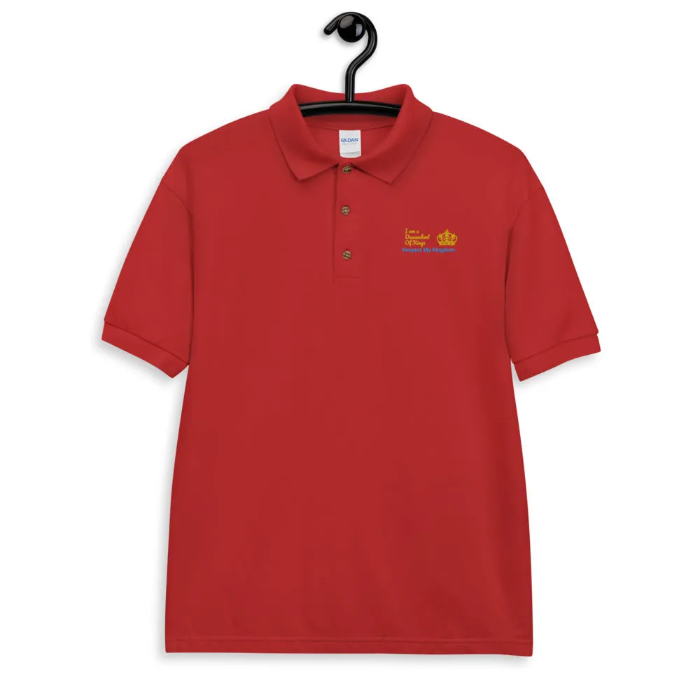 King Embroidered Polo Shirt