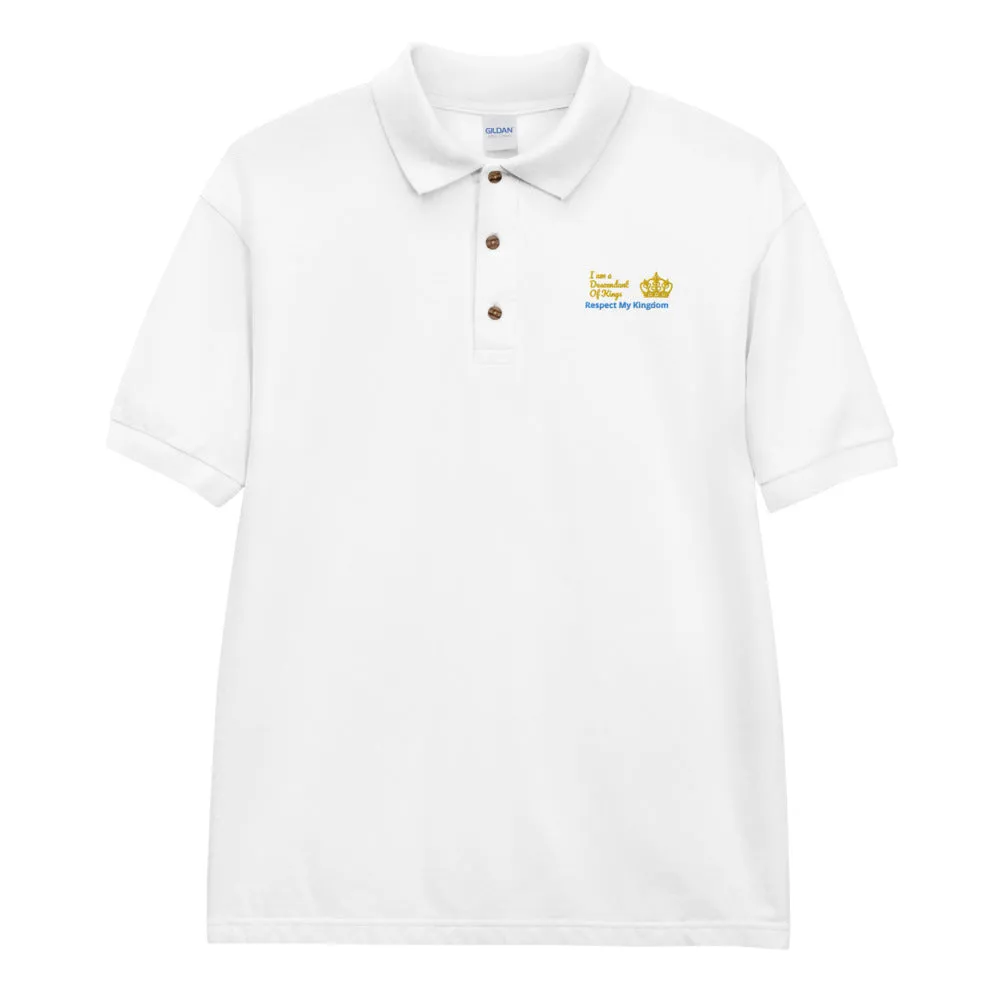 King Embroidered Polo Shirt