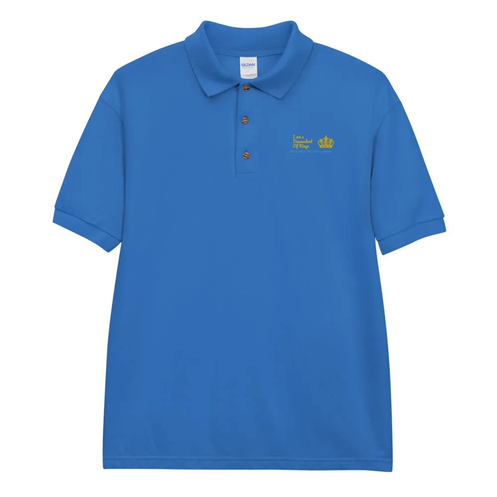 King Embroidered Polo Shirt