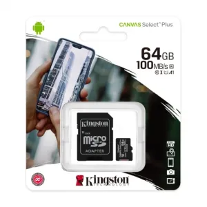 Kingston 100r/85r Memoria 64 Gb Micro Sd Canvas Select Plus Cl10 Uhs-I