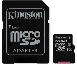 Kingston Sdcs/128 Gb Memoria Micro Sdhc Sdxc 80 R Uhs 1 Clase 10 128 Gb