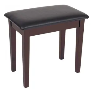 Kinsman KPB01BRN Piano Bench with Storage - Satin Rosewood