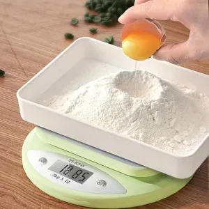 Kitchen Scale 5kg Weight Grams Digital Balance Precision Accurate Green Electronic LCD Food Baking Portable Scale
