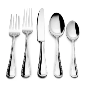 Kitchinox Seaport 63-piece Stainless Steel Flatware Set,Service for 12