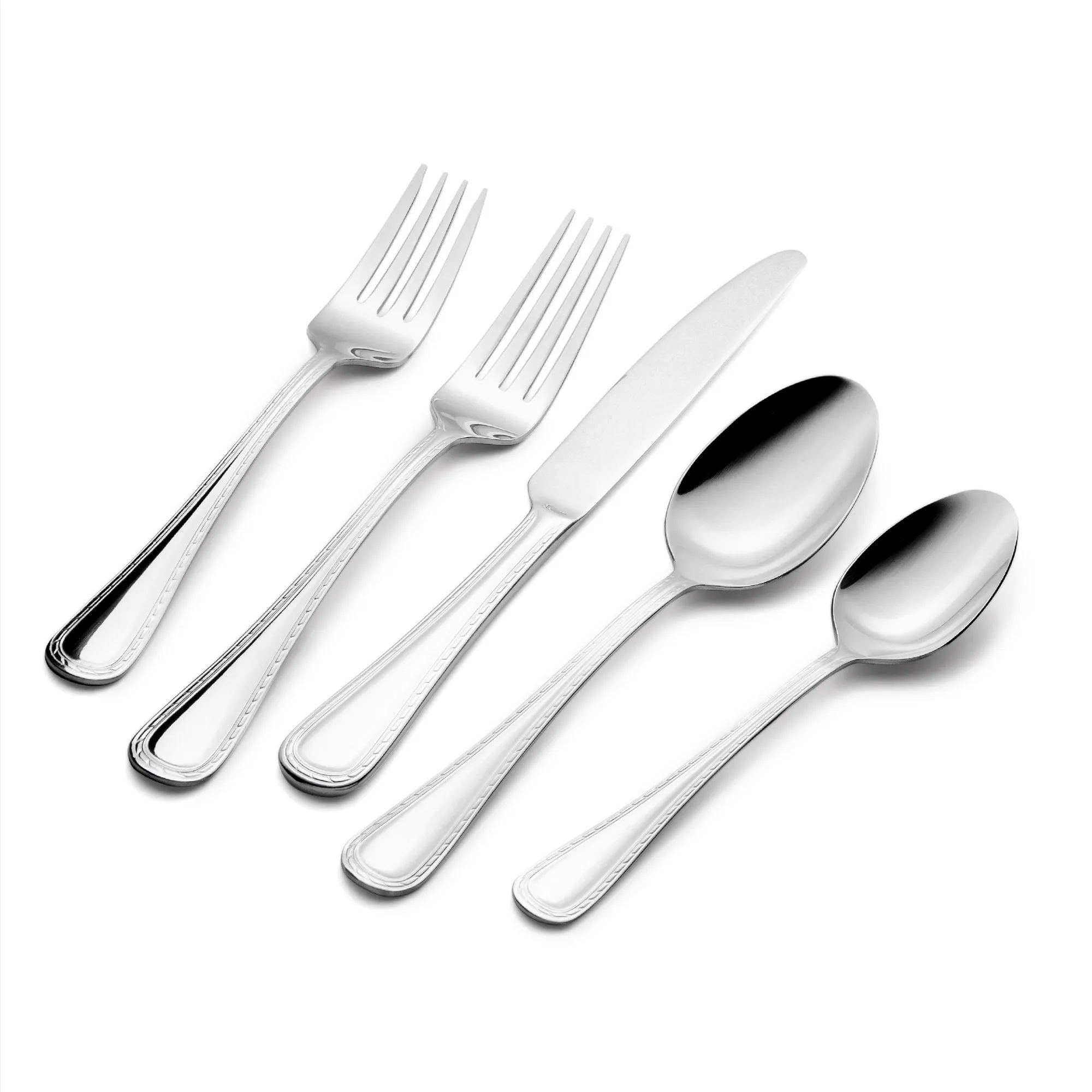 Kitchinox Seaport 63-piece Stainless Steel Flatware Set,Service for 12