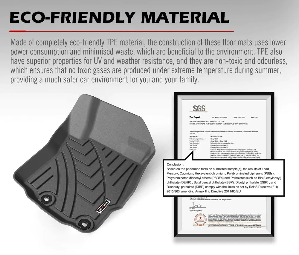 KIWI MASTER 3D Car Floor Mats Fit Mitsubishi Outlander ZG/ZH/ZJ/ZK/ZL MY 2007-2021