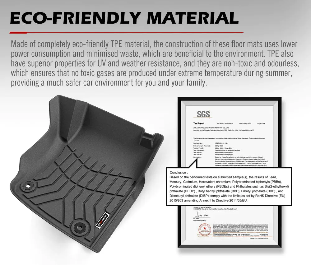 KIWI MASTER 3D Car Floor Mats Fit Toyota Landcruiser 79 Series 2012-ON GXL