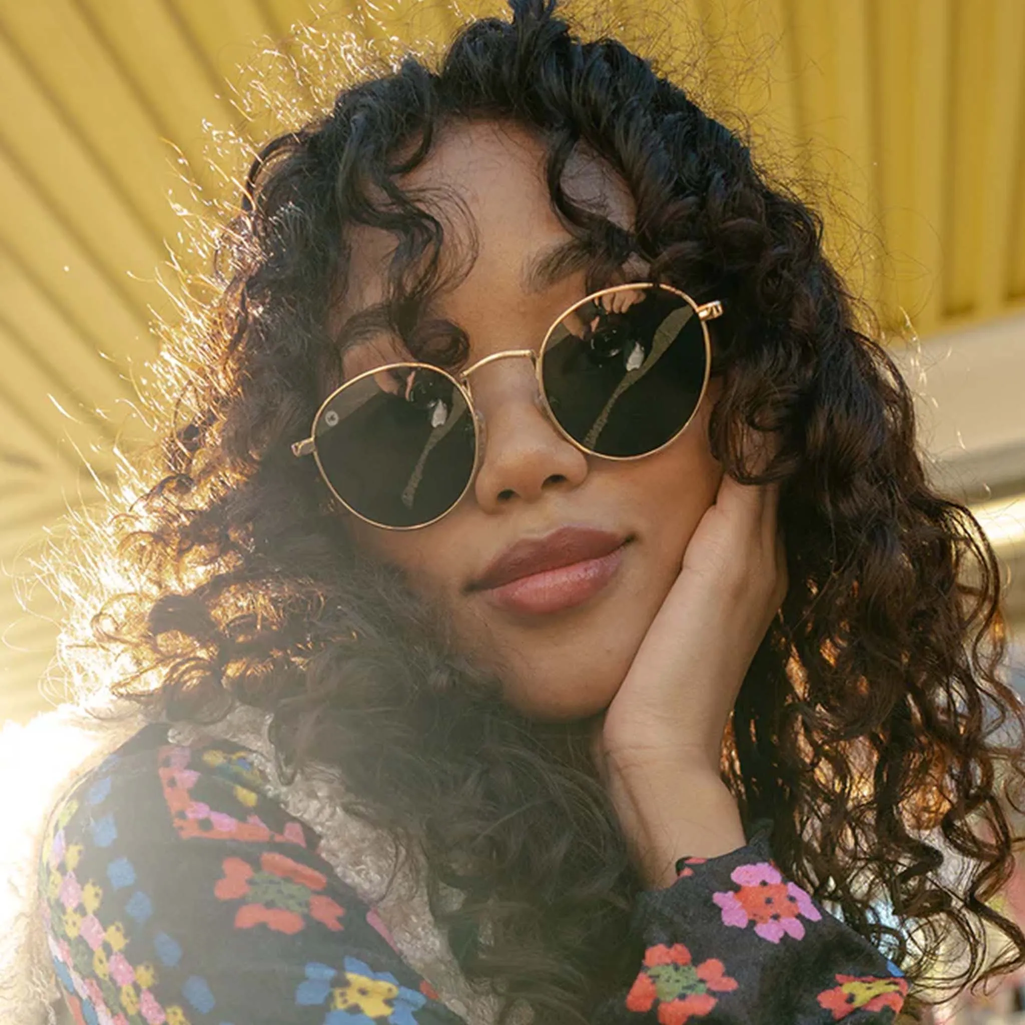 Knockaround® Love Haights Sunglasses in Gold and Green