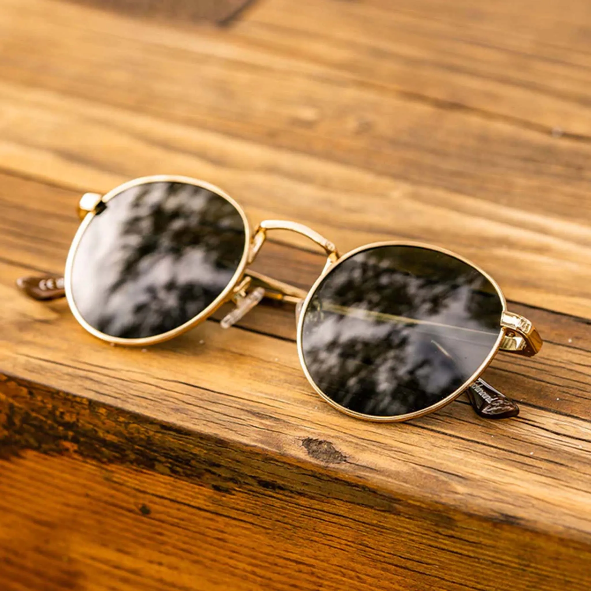 Knockaround® Love Haights Sunglasses in Gold and Green