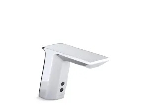 KOHLER K-7516 Geometric Touchless single-hole lavatory faucet with Insight sensor technology, HES-powered, 0.5 gpm