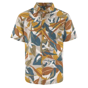 Kongde Short Sleeve Shirt - Caramel Sarus Crane