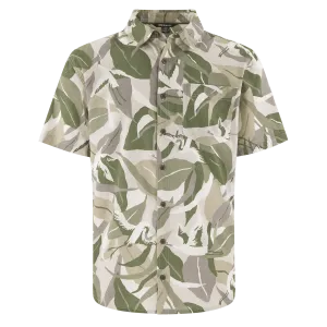 Kongde Short Sleeve Shirt - Sage Sarus Crane