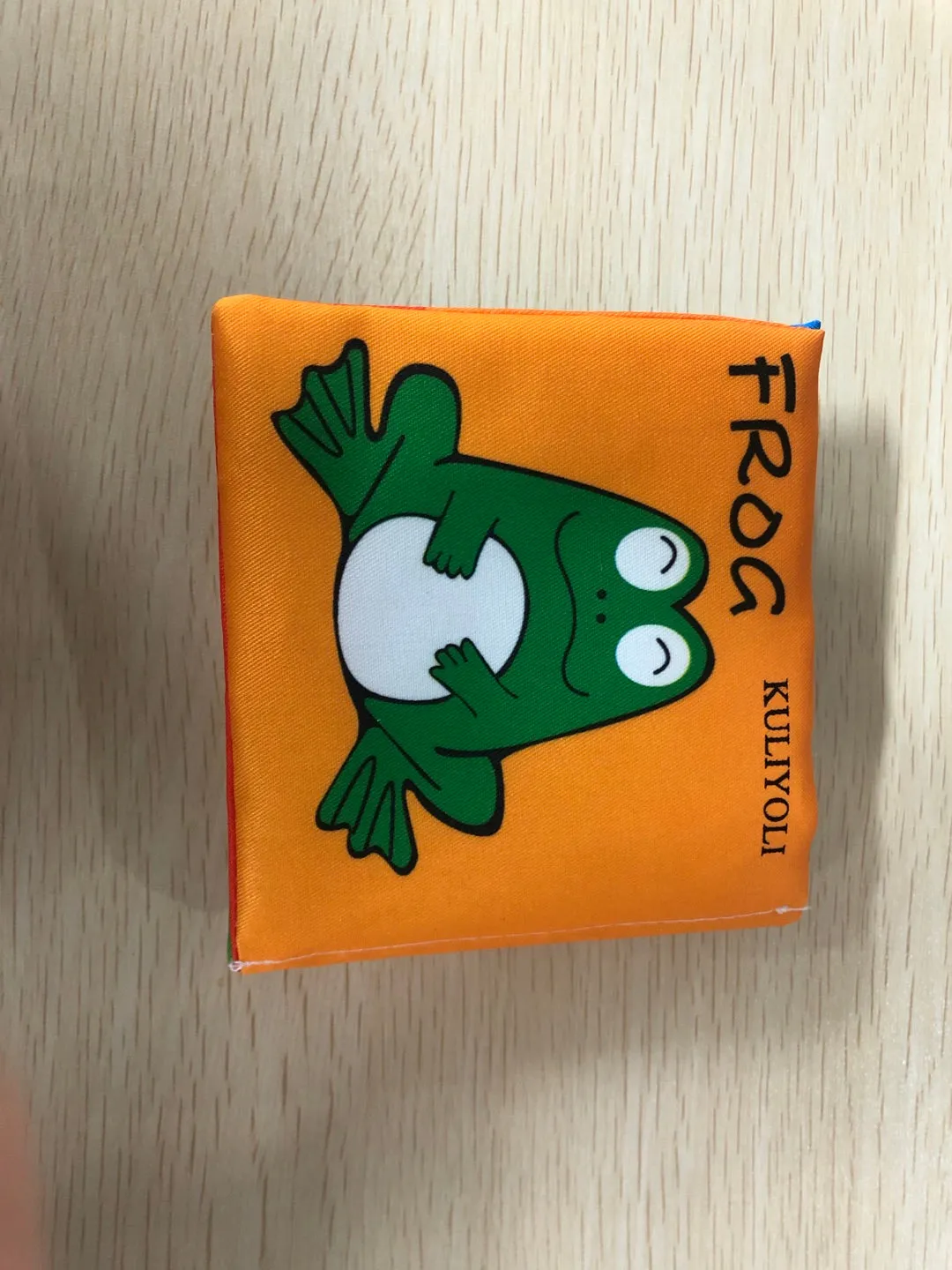 KULIYOLI Three-dimensional Baby Early Education Toy English Palm Cognition Cloth Book