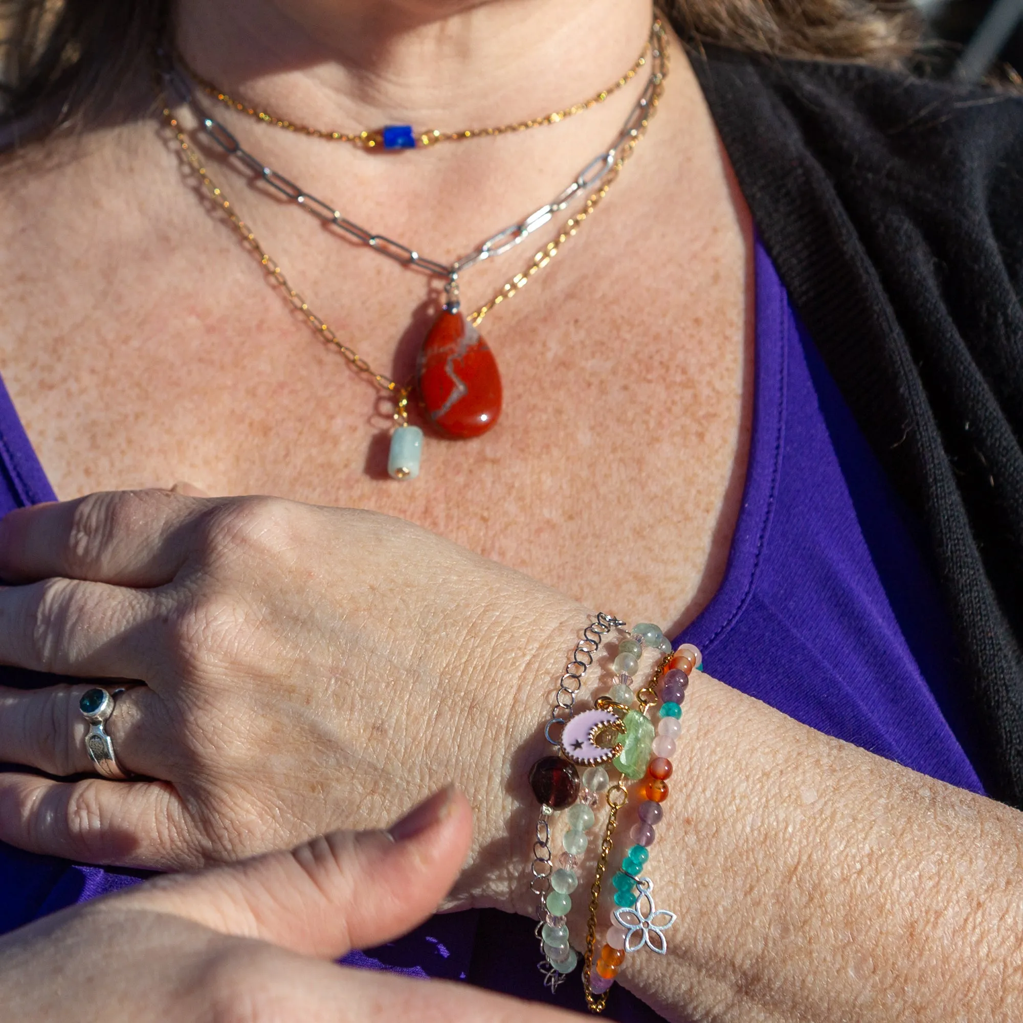 Kyanite - Dainty Chain Bracelet