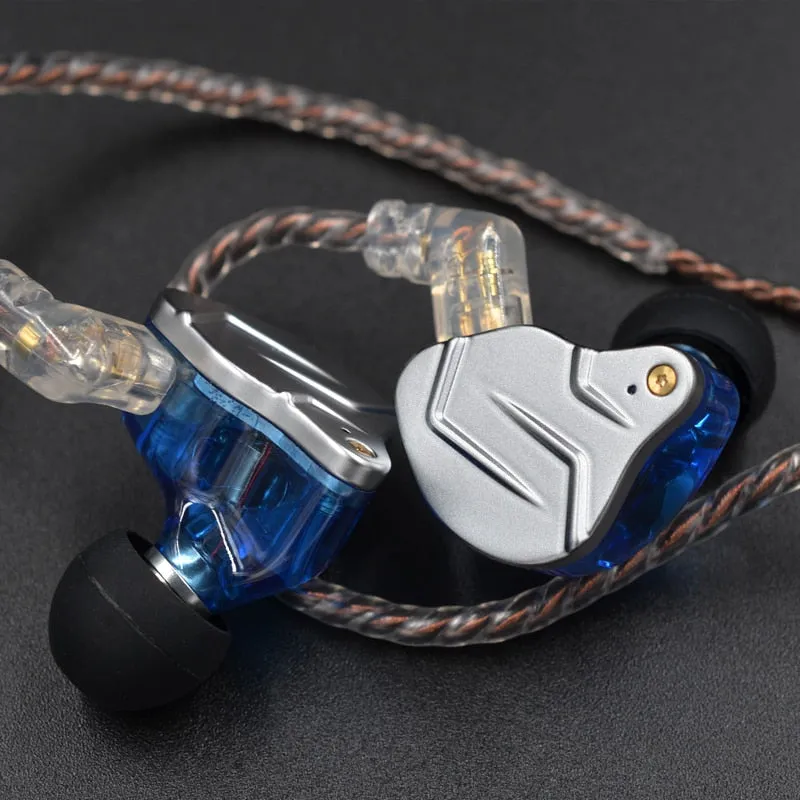 KZ ZSN Pro In Ear Earphones Hybrid technology 1BA 1DD HIFI Bass Metal Earbuds Sport Noise Cancelling Headset Monitor