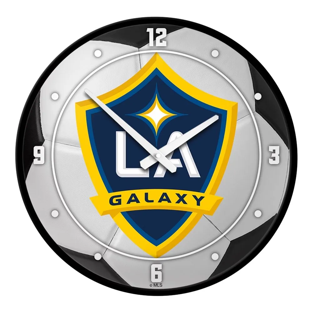 LA Galaxy: Soccer Ball - Modern Disc Wall Clock
