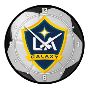 LA Galaxy: Soccer Ball - Modern Disc Wall Clock