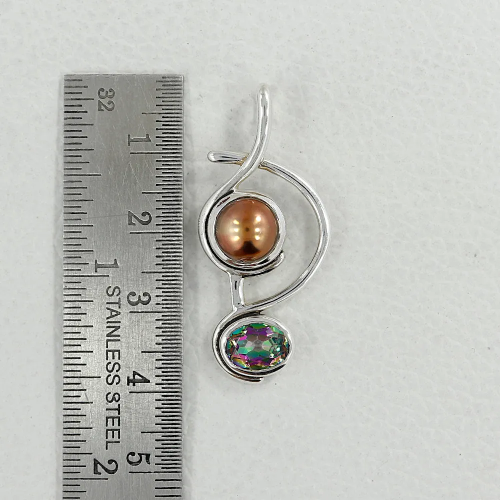 Labradorite & Mystic Quartz Pendant