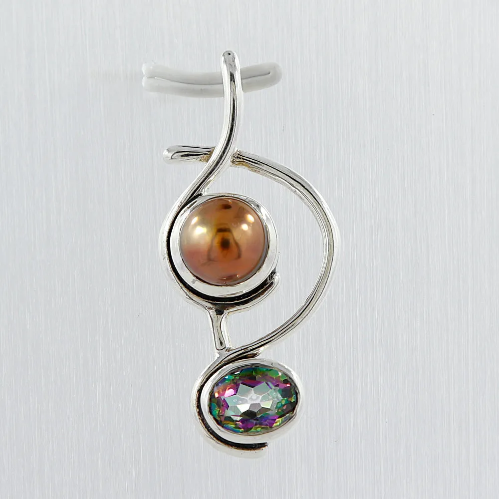 Labradorite & Mystic Quartz Pendant