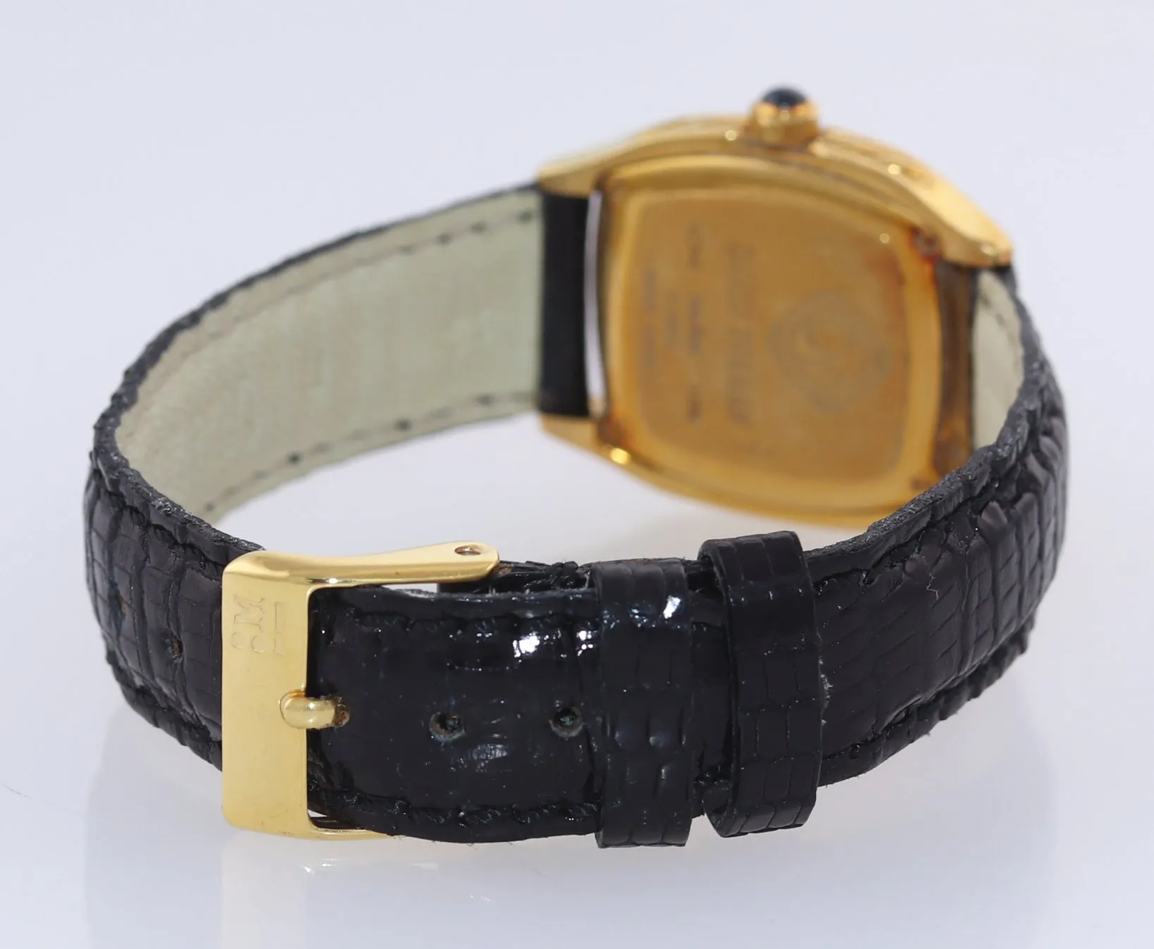 Ladies David Yurman Thoroughbred 18k Solid Gold Black Diamond Watch T304-XS88
