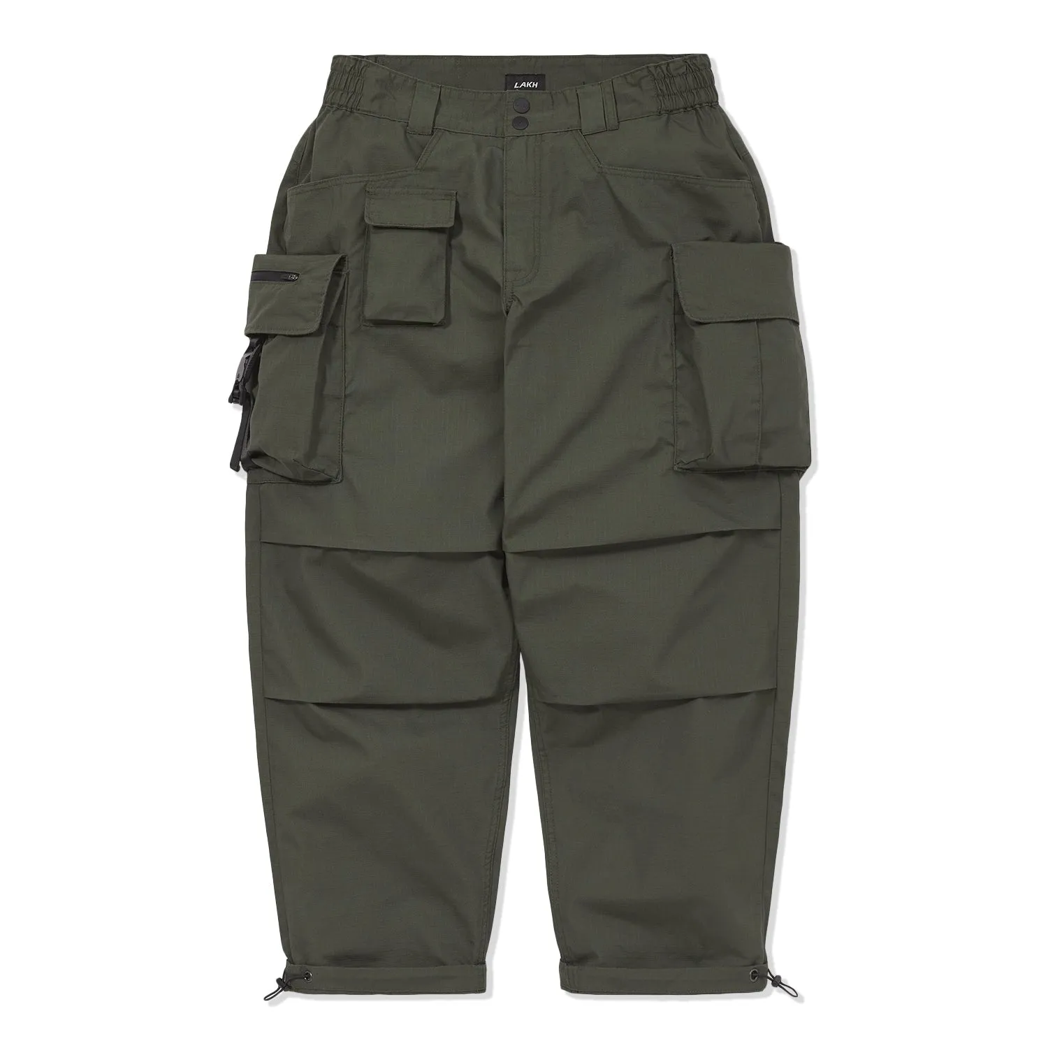 LAKH Men Ten Pockets Cargo PR Olive