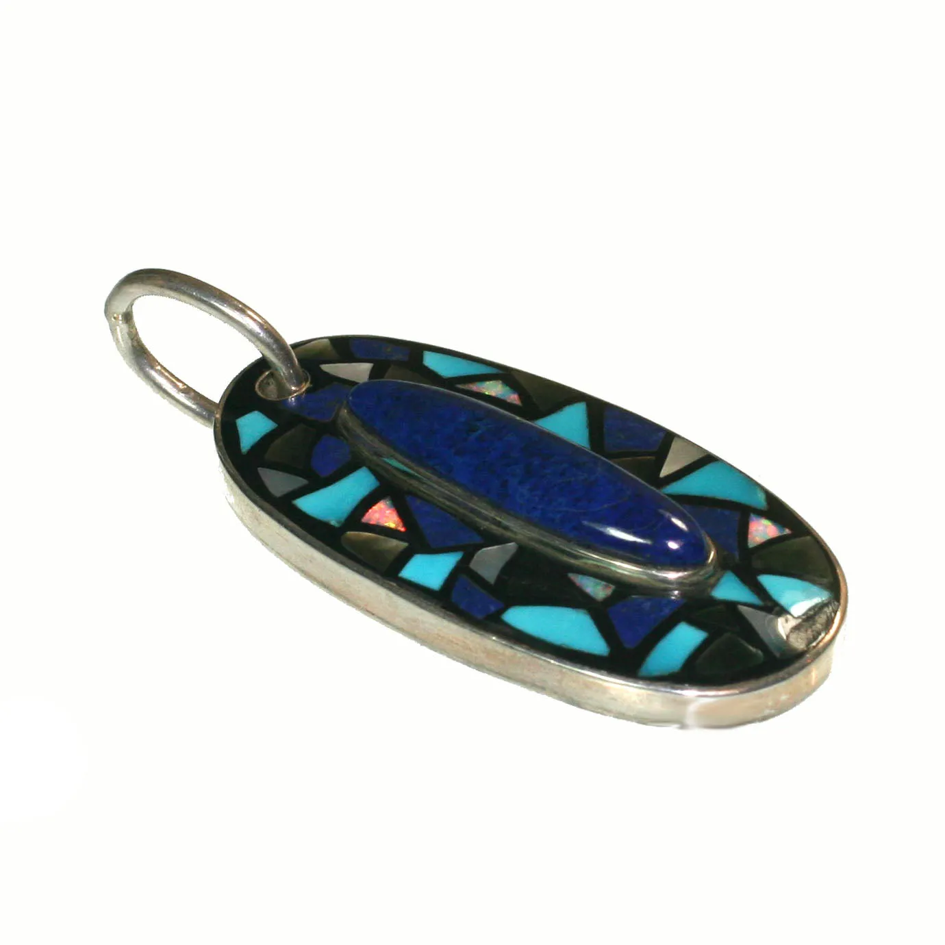 Lapis Mosaic Pendant
