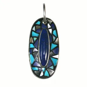 Lapis Mosaic Pendant