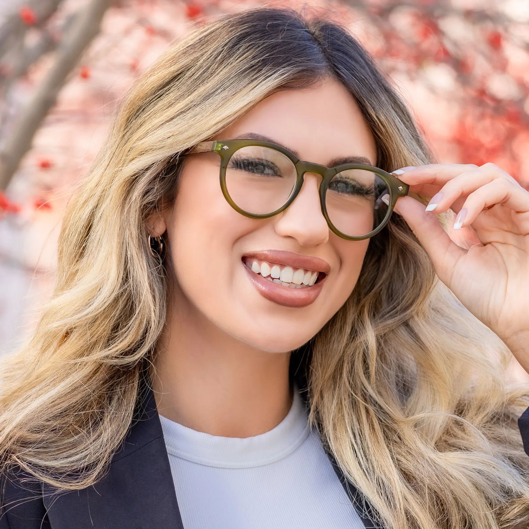 Large Round Anti Blue-Light Reading Glasses Men & Women | R-729P