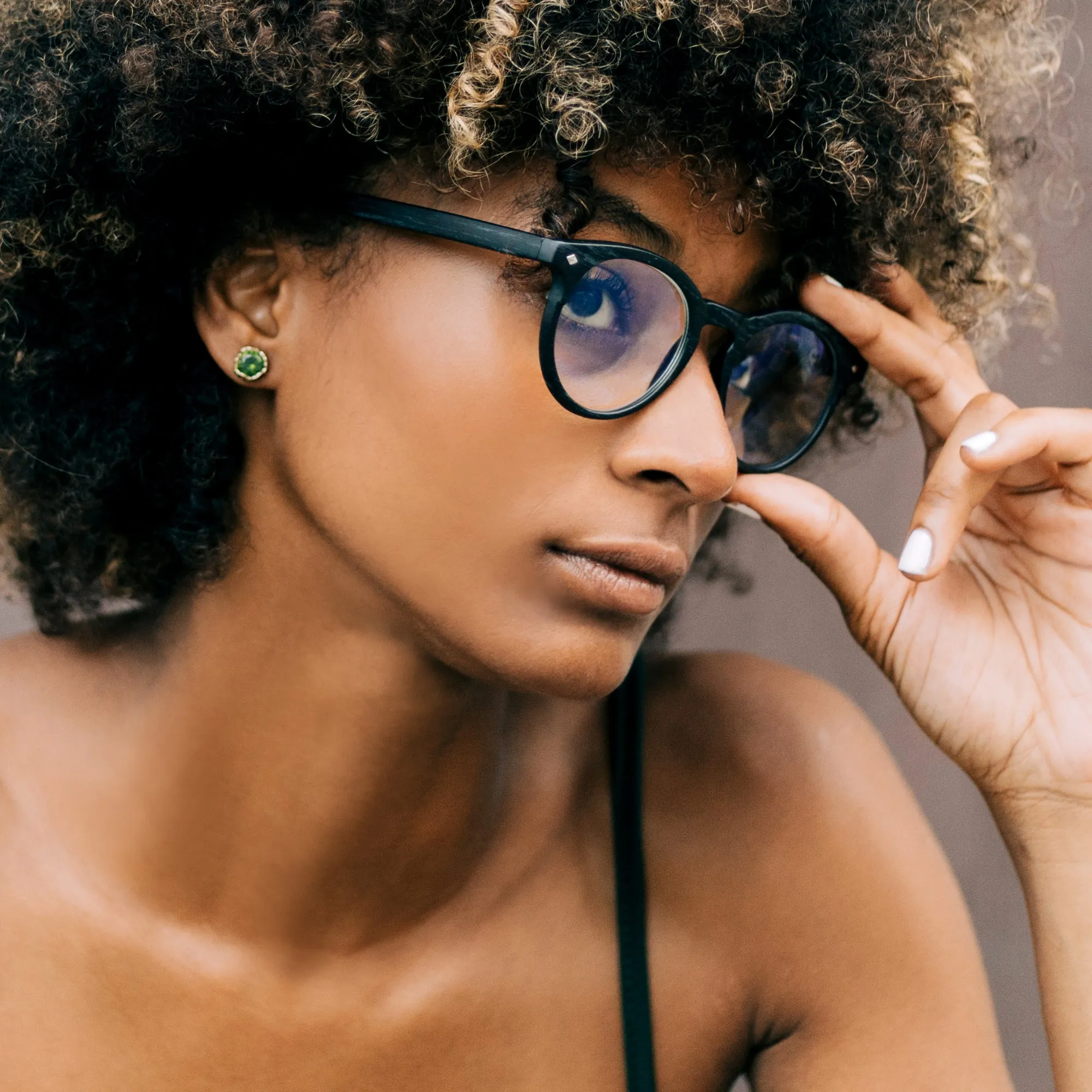 Large Round Anti Blue-Light Reading Glasses Men & Women | R-729P