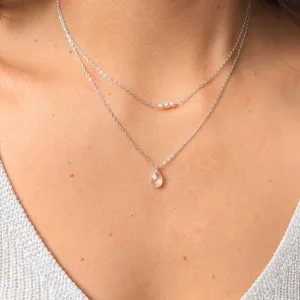 Las Patronas Rose Quartz Layer Necklace