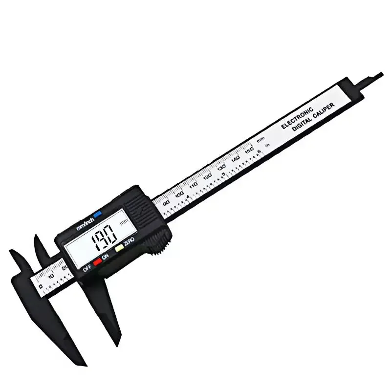 LCD Digital Electronic Carbon Fiber Vernier Caliper Gauge Micrometer Measuring Tool