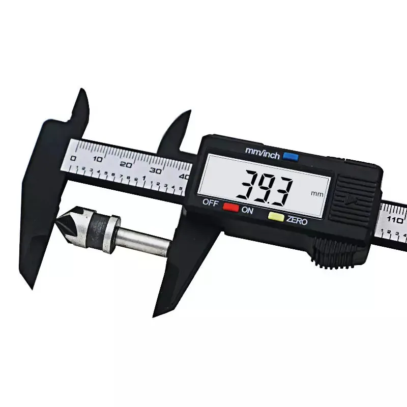 LCD Digital Electronic Carbon Fiber Vernier Caliper Gauge Micrometer Measuring Tool