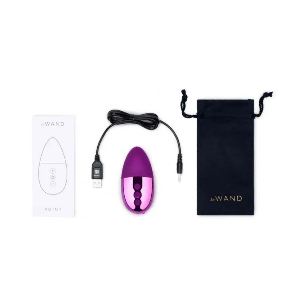 Le Wand Chrome Point Rechargeable Silicone Mini Vibrator