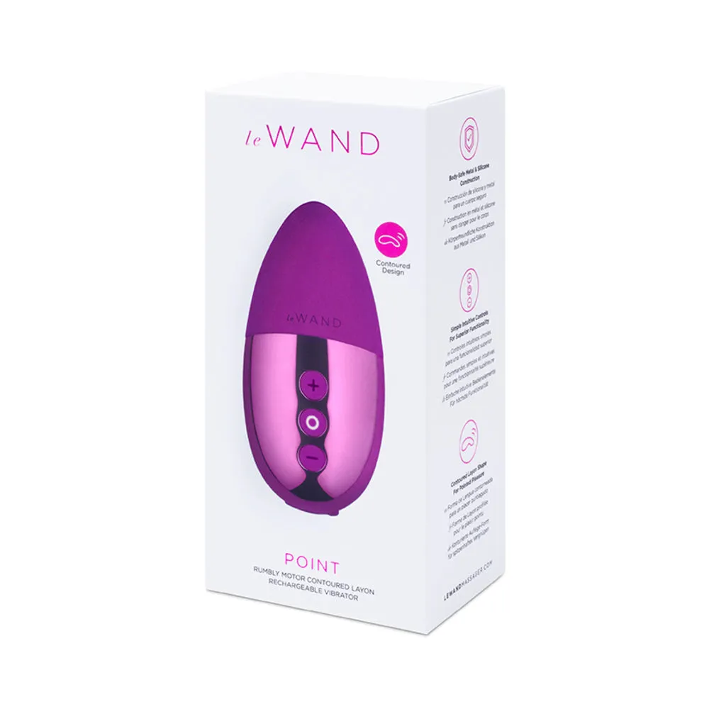 Le Wand Chrome Point Rechargeable Silicone Mini Vibrator