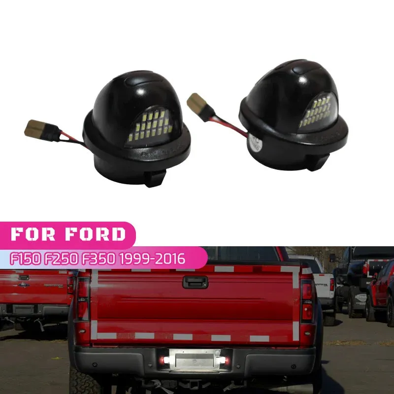 LED License Plate Tag Light Red Neon Tube Exclusive for Ford F150 F-150 F250 F-250 F-350 F350 F-450 F-550 Car Replacement Parts