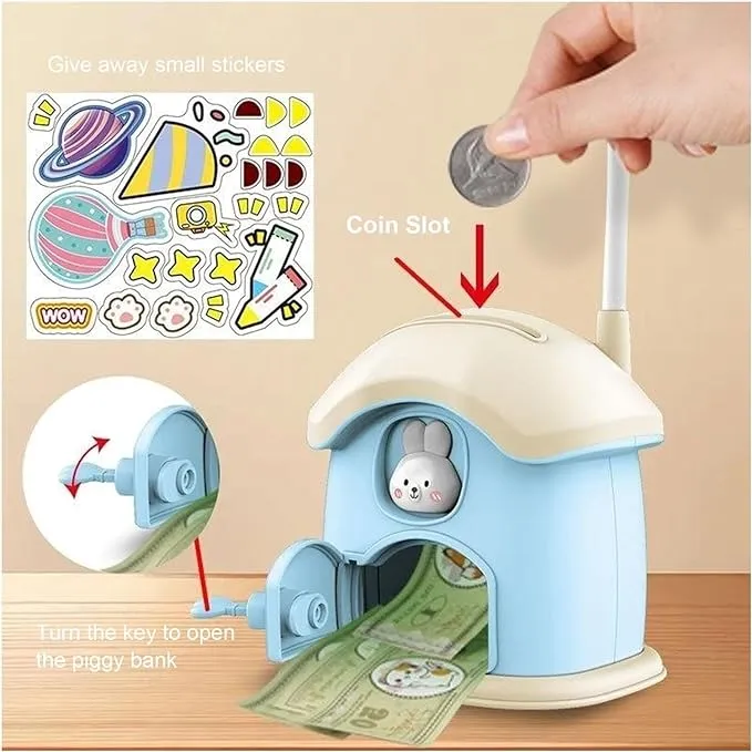LED Multi Functional Mini Desk Lamp, Student Eye Protection, USB Rechargeable Children's Savings Can, Three Speed Adjustable Cartoon Desk Lamp