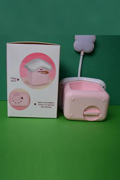 LED Multi Functional Mini Desk Lamp, Student Eye Protection, USB Rechargeable Children's Savings Can, Three Speed Adjustable Cartoon Desk Lamp