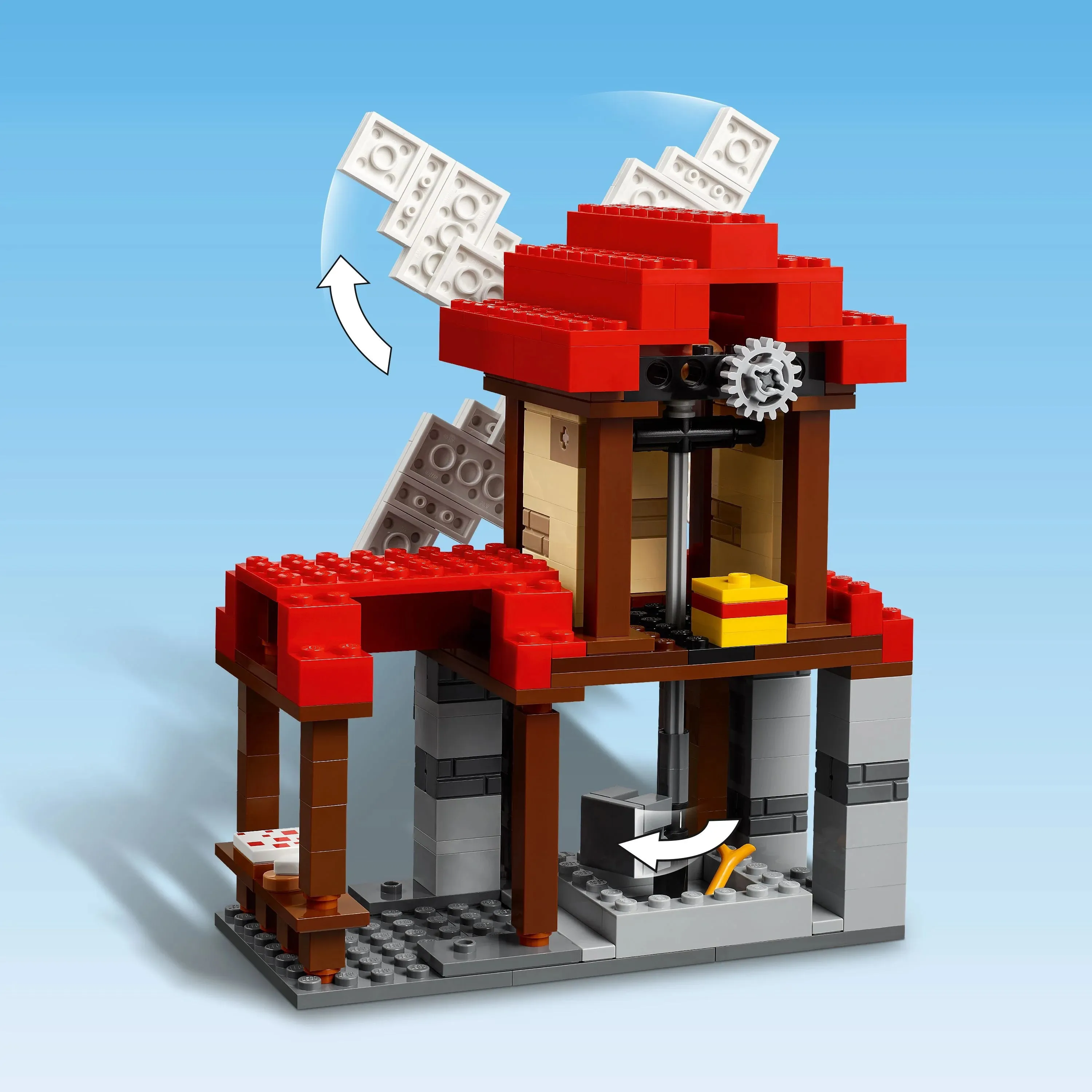LEGO® Minecraft® The Windmill Farm Video-Game Set, Adventure Toy and Zombie Gift for Kids 21262