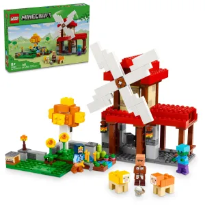 LEGO® Minecraft® The Windmill Farm Video-Game Set, Adventure Toy and Zombie Gift for Kids 21262