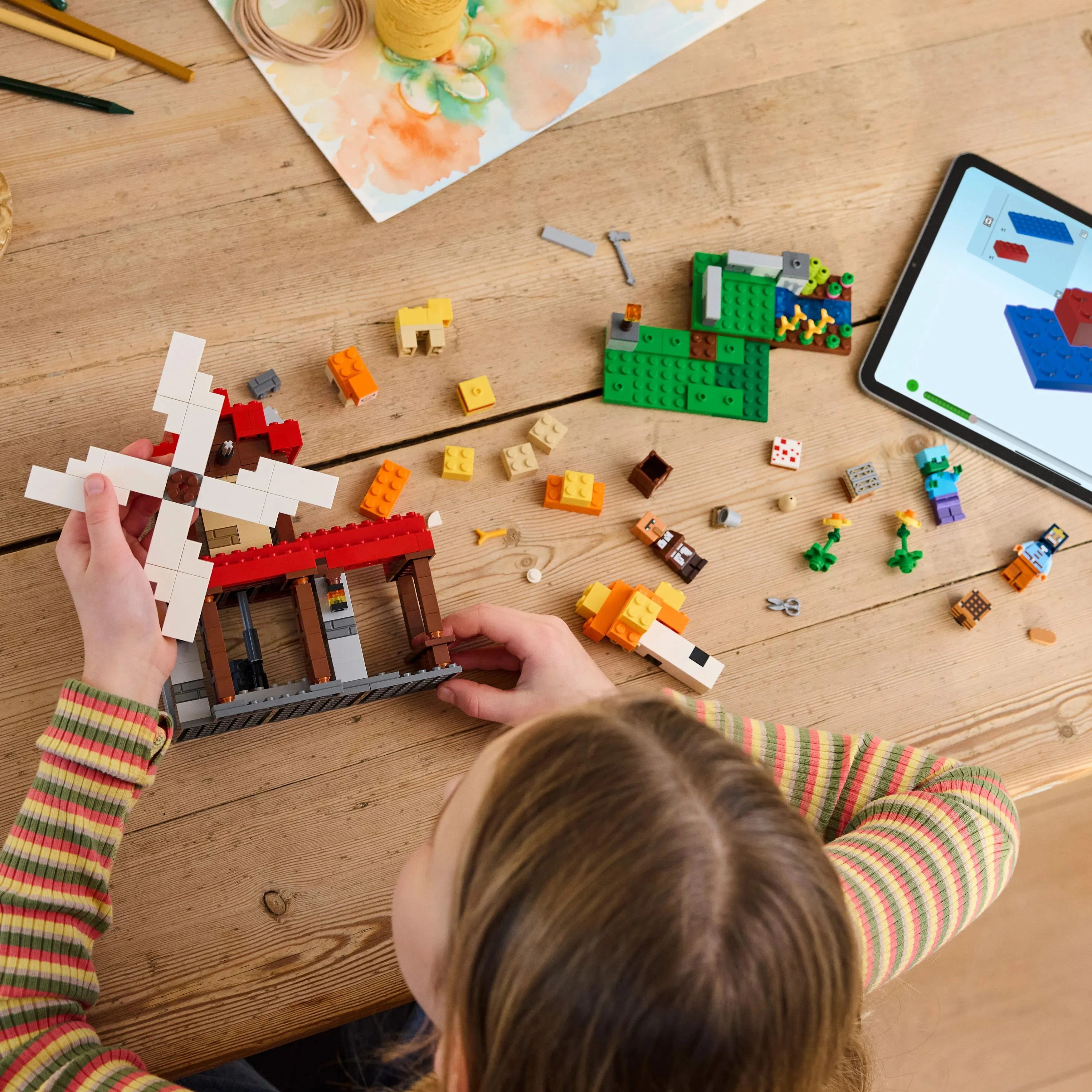 LEGO® Minecraft® The Windmill Farm Video-Game Set, Adventure Toy and Zombie Gift for Kids 21262