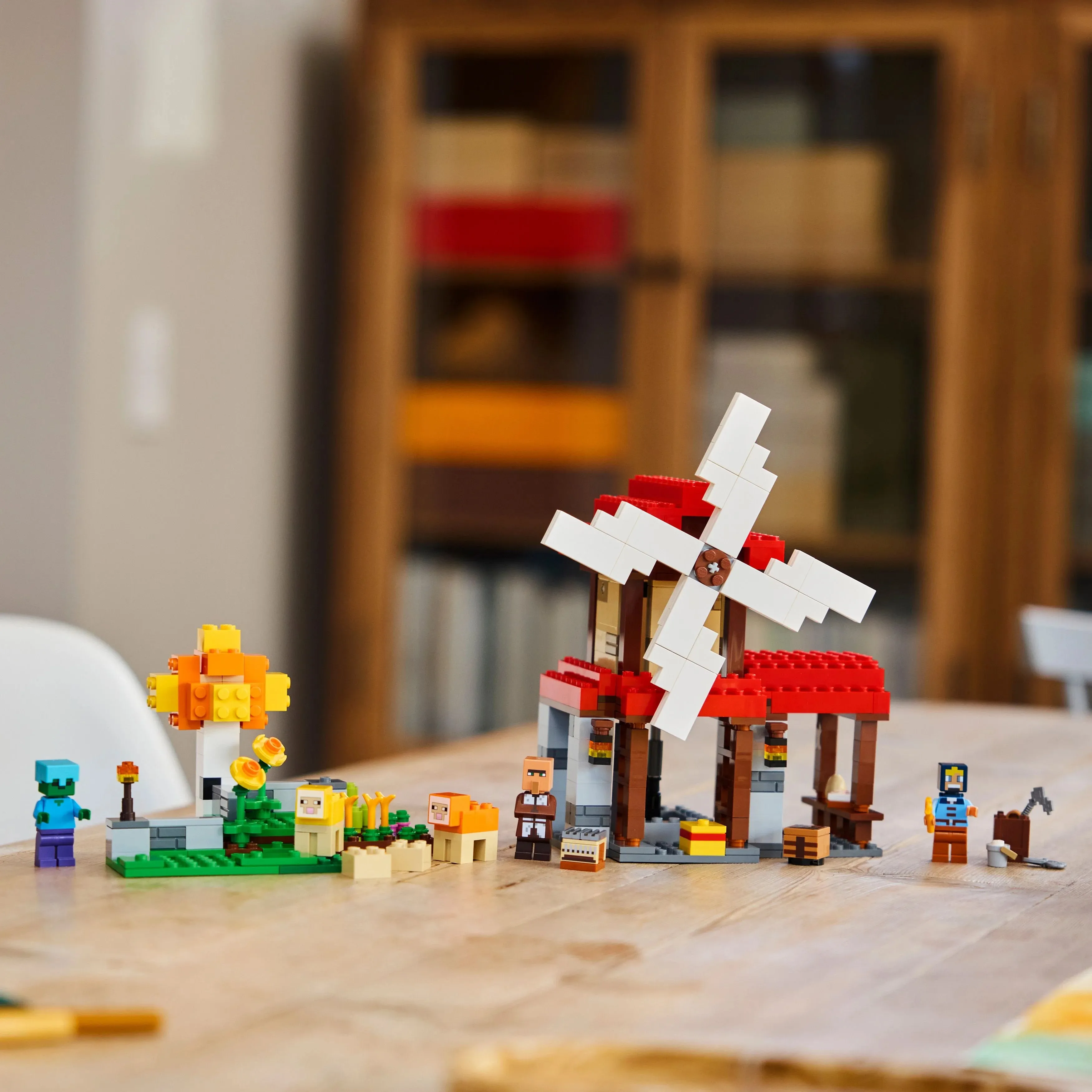LEGO® Minecraft® The Windmill Farm Video-Game Set, Adventure Toy and Zombie Gift for Kids 21262