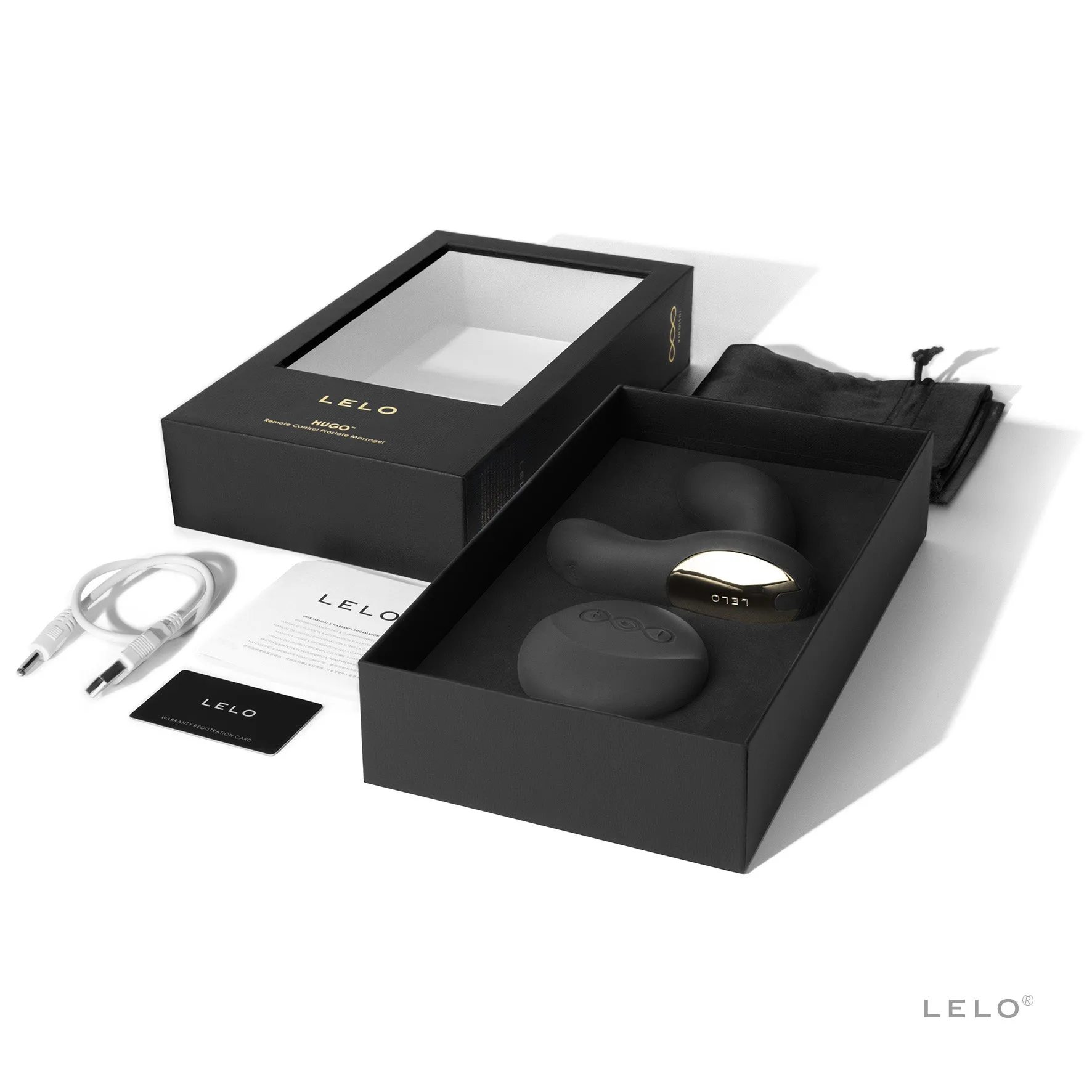 LELO Hugo Vibrating Prostate Massager P-Spot Male Masturbation Toy
