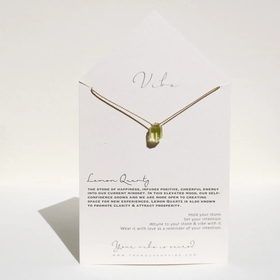 LEMON QUARTZ DOUBLE TERMINATED POINT