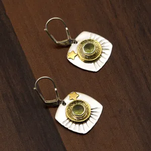 Lemon Quartz Handmade Dangle Earrings
